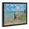 Stupell Industries Classic Monet Cliff Walk Framed Floater Canvas Wall Art Design by one1000paintings